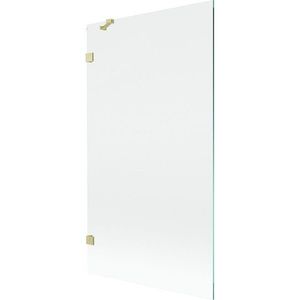 MEXEN/S Lunar vanová zástěna FIX 100 x 150, transparent, zlatá kartáčovaná 897-100-000-55-00 obraz