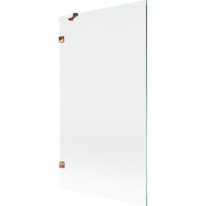 MEXEN/S Lunar vanová zástěna FIX 100 x 150, transparent, růžové zlato 897-100-000-60-00 obraz