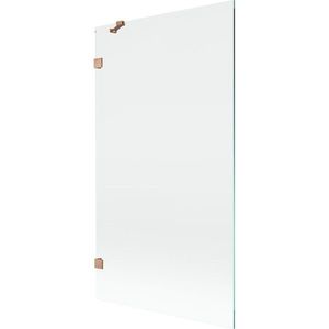 MEXEN/S Lunar vanová zástěna FIX 100 x 150, transparent, měď kartáčovaná 897-100-000-65-00 obraz