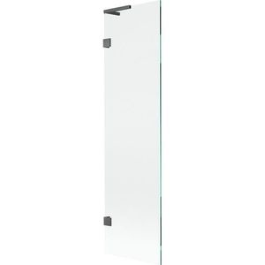 MEXEN/S Lunar L vanová zástěna FIX 50 x 150, transparent, grafit kartáčovaná 897L-050-000-66-00 obraz