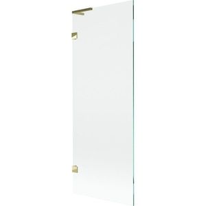 MEXEN/S Lunar L vanová zástěna FIX 70 x 150, transparent, zlatá 897L-070-000-50-00 obraz