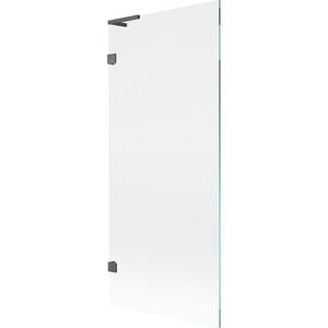 MEXEN/S Lunar L vanová zástěna FIX 80 x 150, transparent, grafit kartáčovaná 897L-080-000-66-00 obraz