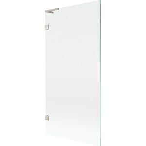 MEXEN/S Lunar L vanová zástěna FIX 90 x 150, transparent, nikl kartáčovaný 897L-090-000-97-00 obraz