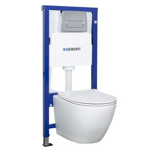 KERRA Instalační set Geberit + Miska Delos + tlačítko 5907548116826 obraz