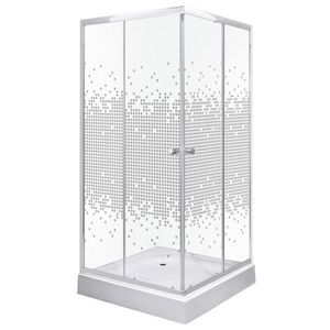 KERRA Sprchový kout Bílý Pixel SQ 80 (s vaničkou) 5907548118363 obraz