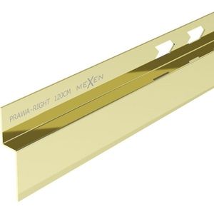 MEXEN Line-B spádová lišta nástěnná 120 cm pravá, zlato 185002120R obraz