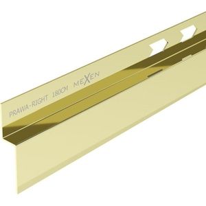 MEXEN Line-B spádová lišta nástěnná 180 cm pravá, zlato 185002180R obraz