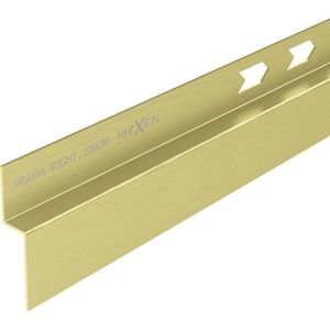 MEXEN Line-B spádová lišta nástěnná 120 cm pravá, zlato kartáčovaná 185502120R obraz