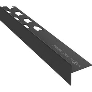 MEXEN Line-B spádová lišta podlahová 120 cm levá, černá 187001120L obraz