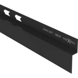 MEXEN Line-B spádová lišta nástěnná 180 cm levá, černá 187002180L obraz