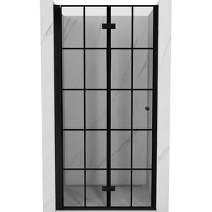 MEXEN MIST dveřní část zalamovací 100x200 cm 6mm černá, dekor, levé 8A6-100-000-70-77-L obraz