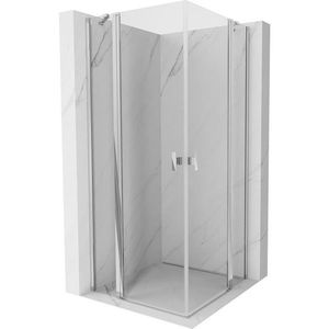 MEXEN/S Mist Duo sprchový kout dveře křídlové 90 x 90, transparent, chrom 8A4-090-090-01-00 obraz