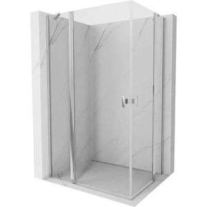MEXEN/S Mist Duo sprchový kout dveře křídlové 105 x 90, transparent, chrom 8A4-105-090-01-00 obraz