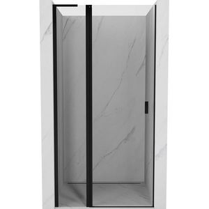 MEXEN/S Mist L sprchové dveře křídlové 95, transparent, černá 8A4L-095-000-70-00 obraz