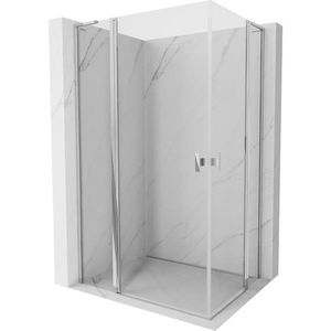 MEXEN/S Mist L Duo sprchový kout dveře křídlové 100 x 95, transparent, chrom 8A4L-100-095-01-00 obraz