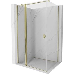 MEXEN/S Mist T sprchový kout dveře křídlové 70 x 95, transparent, zlato 8A4T-070-095-50-00 obraz