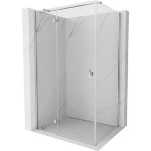 MEXEN/S Mist H T sprchový kout dveře křídlové levá 70 x 95, transparent, chrom 8A5T-070-095-01-00-L obraz