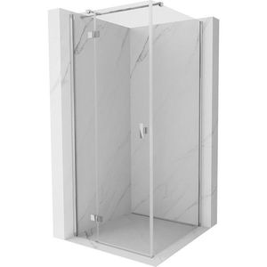 MEXEN/S Mist H T sprchový kout dveře křídlové levá 95 x 95, transparent, chrom 8A5T-095-095-01-00-L obraz