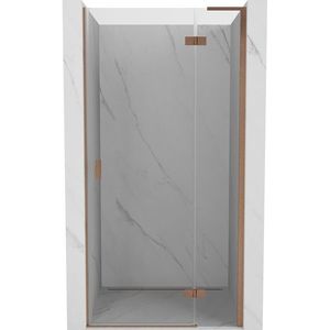 MEXEN/S Mist-H L sprchové dveře křídlové pravé 90, transparent, měď kartáčovaná 8A5L-090-000-65-00-P obraz