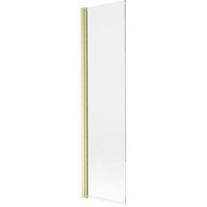 MEXEN MIST vanová zástěna 50x150 cm 6mm 1-s, zlatá kartáčovaná, čirá 8A9-050-001-55-00 obraz