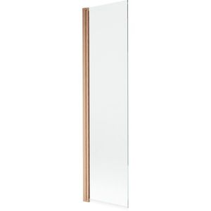 MEXEN MIST vanová zástěna 50x150 cm 6mm 1-s, měď kartáčovaná, čirá 8A9-050-001-65-00 obraz