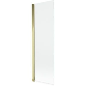 MEXEN MIST vanová zástěna 60x150 cm 6mm 1-s, zlatá, čirá 8A9-060-001-50-00 obraz