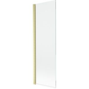 MEXEN MIST vanová zástěna 60x150 cm 6mm 1-s, zlatá kartáčovaná, čirá 8A9-060-001-55-00 obraz