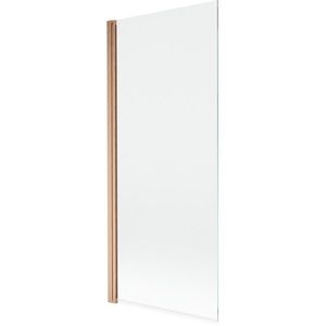 MEXEN MIST vanová zástěna 80x150 cm 6mm 1-s, měď kartáčovaná, čirá 8A9-080-001-65-00 obraz