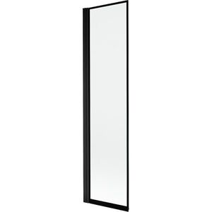 MEXEN MIST vanová zástěna 50x150 cm 6mm 1-s, černá, okraj, levá 8A9-050-001-70-70-L obraz