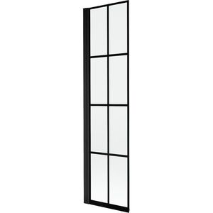 MEXEN MIST vanová zástěna 50x150 cm 6mm 1-s, černá, dekor, levá 8A9-050-001-70-77-L obraz