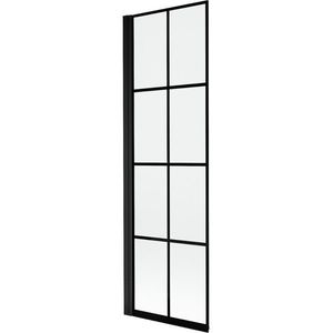 MEXEN MIST vanová zástěna 60x150 cm 6mm 1-s, černá, dekor, levá 8A9-060-001-70-77-L obraz
