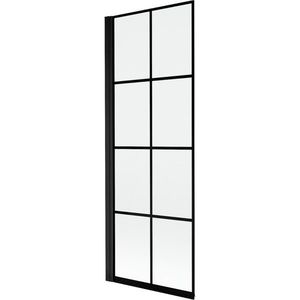 MEXEN MIST vanová zástěna 70x150 cm 6mm 1-s, černá, dekor, levá 8A9-070-001-70-77-L obraz