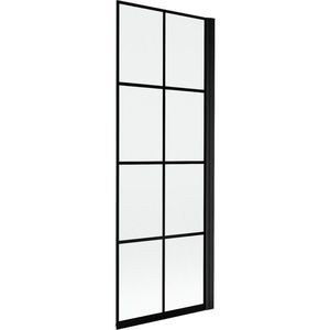 MEXEN MIST vanová zástěna 70x150 cm 6mm 1-s, černá, dekor, pravá 8A9-070-001-70-77-P obraz