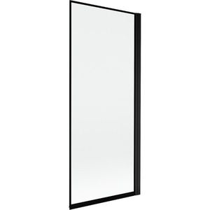 MEXEN MIST vanová zástěna 80x150 cm 6mm 1-s, černá, okraj, pravá 8A9-080-001-70-70-P obraz