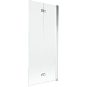 MEXEN MIST vanová zástěna 80x150 cm 6mm 2-s, chrom, čirá, pravá 8A9-080-002-01-00-P obraz