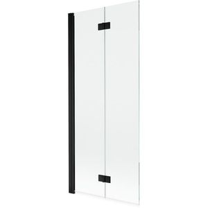 MEXEN MIST vanová zástěna 80x150 cm 6mm 2-s, černá, čirá, levá 8A9-080-002-70-00-L obraz