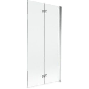 MEXEN MIST vanová zástěna 90x150 cm 6mm 2-s, chrom, čirá, pravá 8A9-090-002-01-00-P obraz