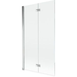 MEXEN MIST vanová zástěna 100x150 cm 6mm 2-s, chrom, čirá, levá 8A9-100-002-01-00-L obraz