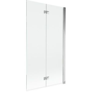 MEXEN MIST vanová zástěna 100x150 cm 6mm 2-s, chrom, čirá, pravá 8A9-100-002-01-00-P obraz