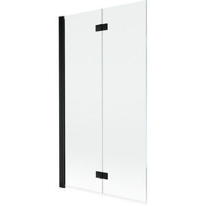MEXEN MIST vanová zástěna 100x150 cm 6mm 2-s, černá, čirá, levá 8A9-100-002-70-00-L obraz