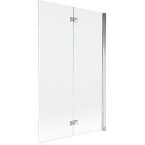 MEXEN MIST vanová zástěna 110x150 cm 6mm 2-s, chrom, čirá, pravá 8A9-110-002-01-00-P obraz