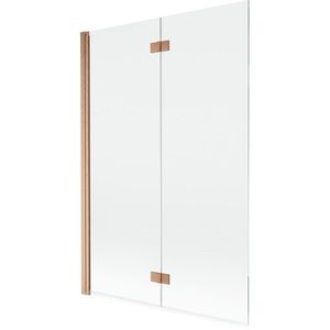MEXEN MIST vanová zástěna 120x150 cm 6mm 2-s, měď kartáčovaná, čirá, levá 8A9-120-002-65-00-L obraz
