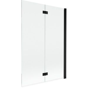 MEXEN MIST vanová zástěna 120x150 cm 6mm 2-s, černá, čirá, pravá 8A9-120-002-70-00-P obraz