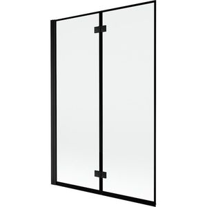 MEXEN MIST vanová zástěna 120x150 cm 6mm 2-s, černá, okraj, levá 8A9-120-002-70-70-L obraz