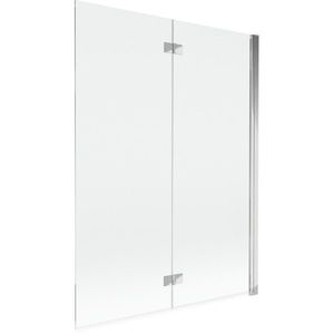 MEXEN MIST vanová zástěna 130x150 cm 6mm 2-s, chrom, čirá, pravá 8A9-130-002-01-00-P obraz