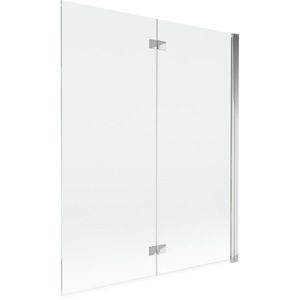 MEXEN MIST vanová zástěna 140x150 cm 6mm 2-s, chrom, čirá, pravá 8A9-140-002-01-00-P obraz