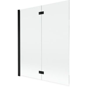 MEXEN MIST vanová zástěna 140x150 cm 6mm 2-s, černá, čirá, levá 8A9-140-002-70-00-L obraz