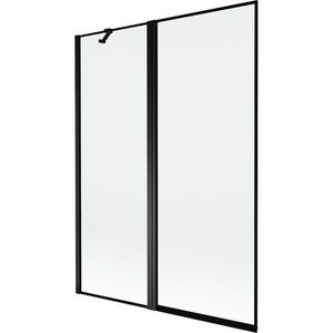 MEXEN MIST vanová zástěna 130x150 cm 6mm f+s, černá, okraj, levá 8A9-130-011-70-70-L obraz