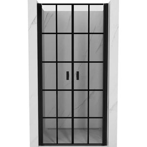 MEXEN MIST dveřní část (d+d) 70x200 cm 6mm černá, dekor 8A7-070-000-70-77 obraz