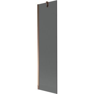 MEXEN/S Next vanová zástěna FIX 50 x 150, grafit, růžové zlato 895-050-000-00-40-60 obraz